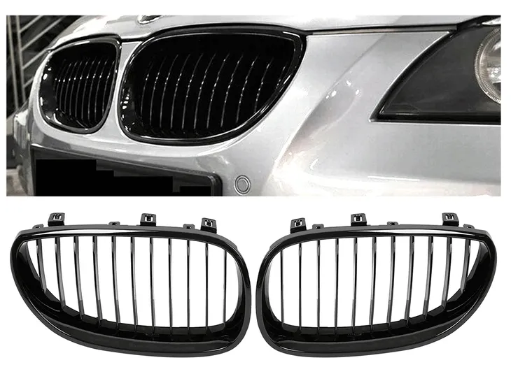 nerki-atrapa-grill-czarny-polysk-do-bmw-e60-e61-m5-stan-nowy-kolor-czarny