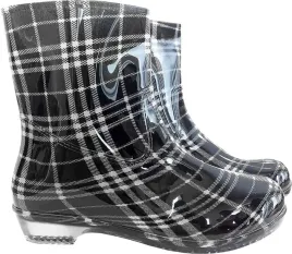 kalosze-damskie-krotkie-w-kratke-ogrodowe-czarne-39