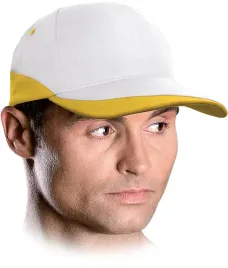 bawelniana-czapka-z-daszkiem-bialo-zolta-czcol