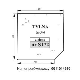 szyba-tylna-claas-renault-arion-gieta-zielona