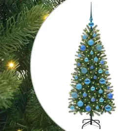 sztuczna-choinka-z-150-diodami-led-zielony-120-cm-pe-i-pvc