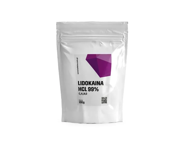 Lidokaina HCL Polimp 99,9% chlorowodorek lidokainy 100g
