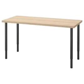 ikea-lagkapten-olov-biurko-dab-bejcowany-na-bialo-czarny-140x60-cm