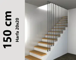 balustrada-tralka-harfa-20x20mm-15mb-montaz-boczny-adapter-25x25mm
