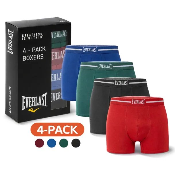 EVERLAST bokserki męskie bawełniane 4PAK r. XL mix