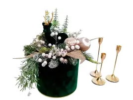 ekskluzywny-stroik-flower-welur-zielen-renifer-na-boze-narodzenie-439