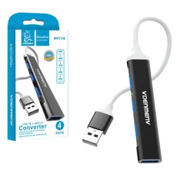 denmen-hub-usb-4xusb-czarny-aluminium-du17