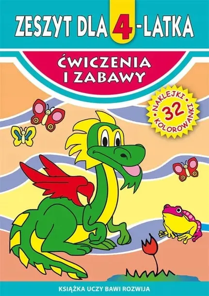 Zeszyt dla 4-latka. Ćwiczenia i zabawy