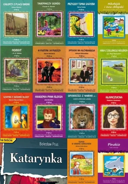 ZESTAW książek ze STRESZCZENIAMI LEKTUR klasa 4-6