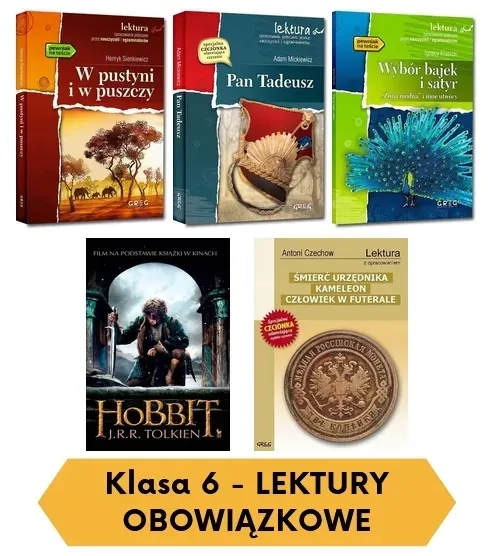 Lektury obowiązkowe Klasa 6 ZESTAW ZL