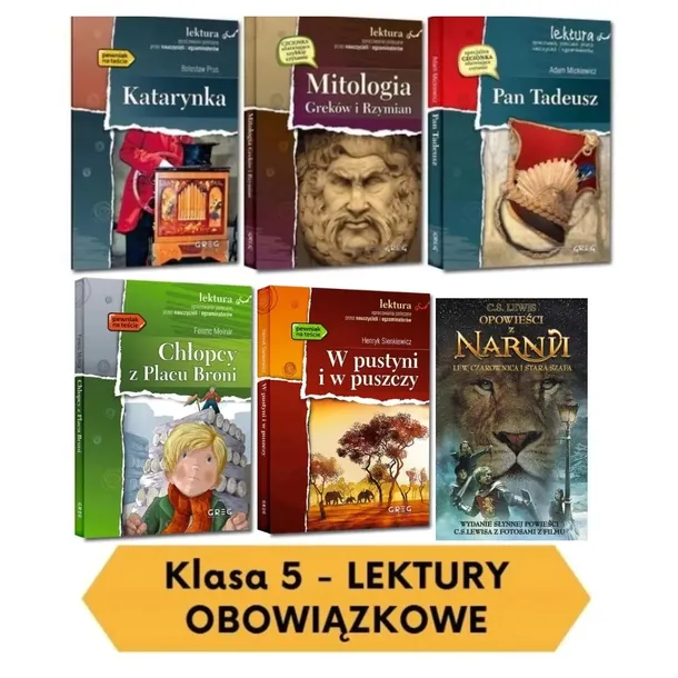 Lektury obowiązkowe Klasa 5 ZESTAW 2