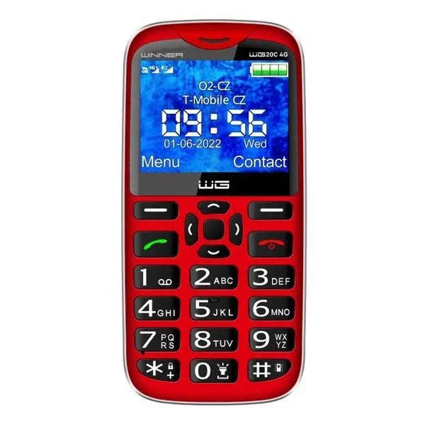 telefon-winner-group-wg20c-4g-czerwony-stan-opakowania-oryginalne