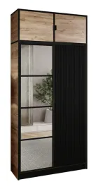 szafa-lumi-105-2d-dab-c-czarny-ryfl-z-lustrem-eden-uchwyt-cz-z-nadst