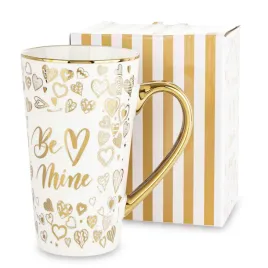 kubek-porcelanowy-be-mine-zloty-bialy-400ml-kubeczek-z-sercami-elegancki