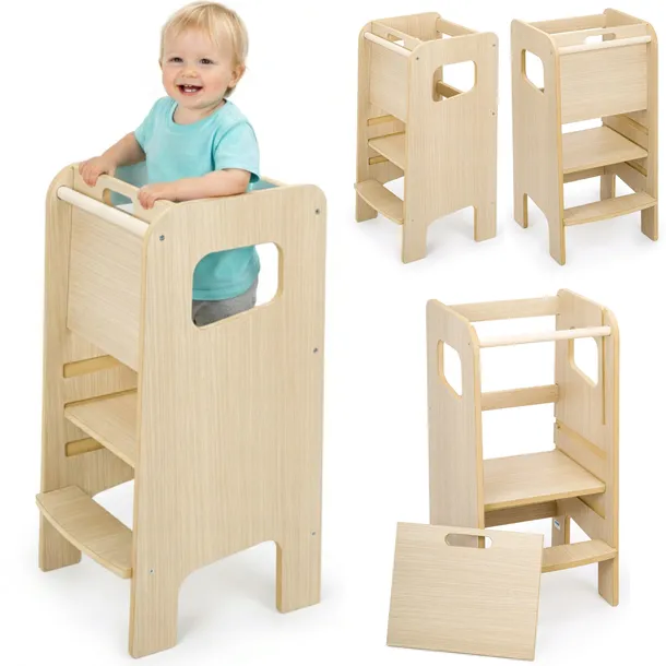 KITCHEN HELPER Super Safe Montessori Zabudowa Pomocnik Kuchenny Dla Dzieci