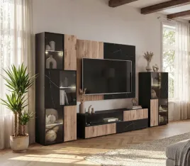panel-scienny-zestaw-salon-czarny-dab-vicking-czarny-marmur-nes-am