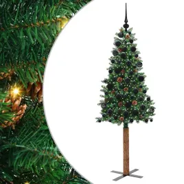 szczupla-choinka-zielony-180-cm-pvc-i-lite-drewno-sosnowe