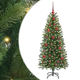 sztuczna-choinka-z-150-diodami-led-zielony-150-cm-pe-i-pvc