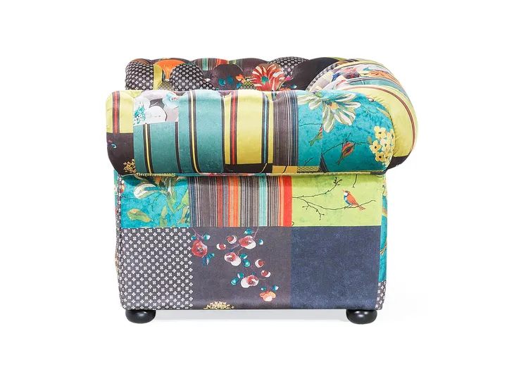 fotel-patchwork-zolty-chesterfield-stan-nowy