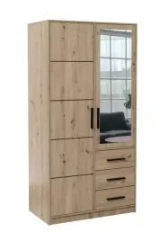 szafa-otwierana-kos-d2-szerokosc-100-cm-dwudrzwiowa-szuflady-lustro-dab-art