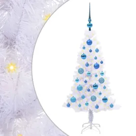 sztuczna-choinka-z-150-diodami-led-bialy-120-cm-pvc-i-stal