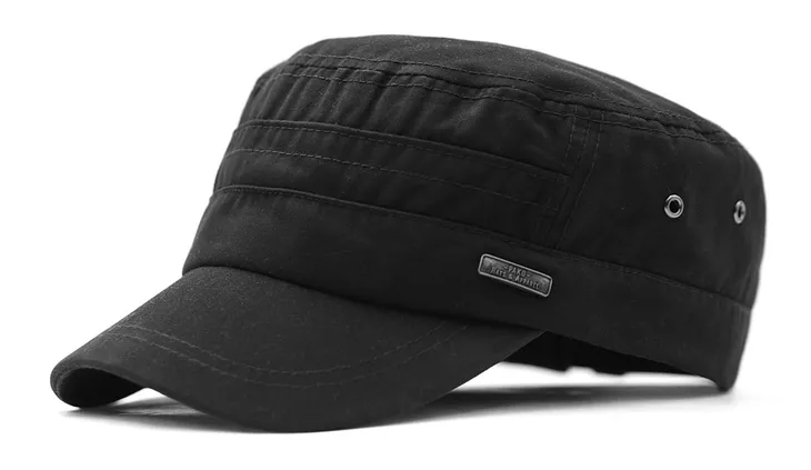 Czapka z daszkiem MĘSKA patrolówka WOJSKOWA czarna Pako Jeans