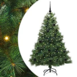 sztuczna-choinka-z-150-diodami-led-zielony-150-cm-pe-i-pvc