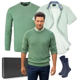elegancki-zestaw-prezentowy-dla-mezczyzny-koszula-i-sweter-pako-jeans-xl