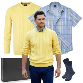 elegancki-zestaw-prezentowy-dla-mezczyzny-koszula-i-sweter-pako-jeans-l