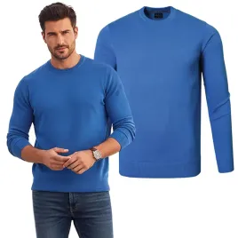 sweter-meski-klasyczny-jednokolorowy-gladki-basic-niebieski-m-pako-jeans