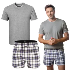 pizama-meska-bawelniana-zestaw-t-shirt-krotki-rekaw-i-szorty-l-pako-jeans