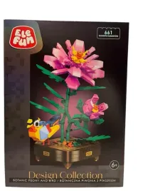 klocki-elefun-botaniczna-piwonia-z-ptaszkiem-661el