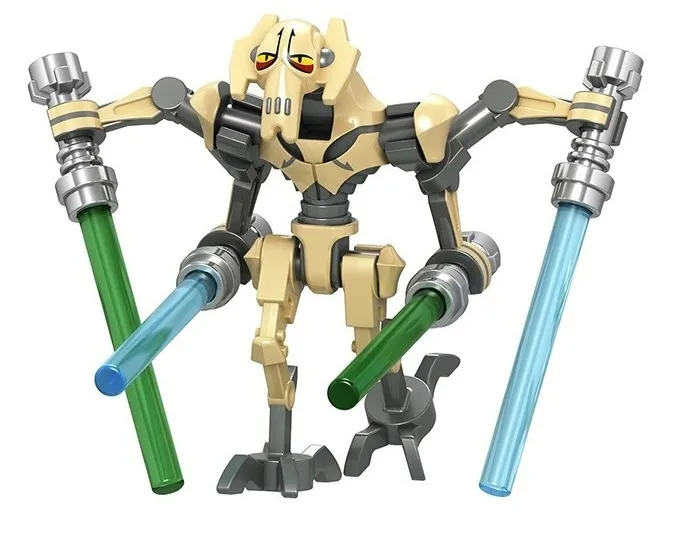 KLOCKI FIGURKA Generał Grievous Star Wars NOWA JAKOŚĆ ORYGINAŁU beżowy