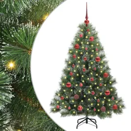 sztuczna-choinka-z-150-diodami-led-zielony-150-cm-pe-i-pvc