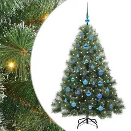 sztuczna-choinka-z-150-diodami-led-zielony-150-cm-pe-i-pvc