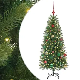 sztuczna-choinka-z-150-diodami-led-zielony-150-cm-pe-i-pvc