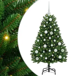 sztuczna-choinka-z-150-diodami-led-zielony-120-cm-pvc-i-metal