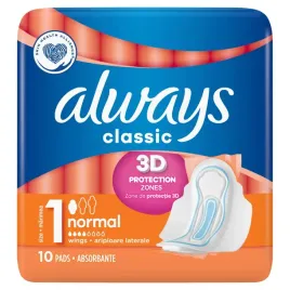 always-classic-podpaski-normal-4-krople-10-sztuk