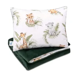 posciel-dziecieca-z-wypelnieniem-75x100-30x40-velvet-bawelna-w-zyrafy