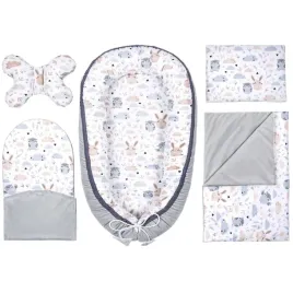 wyprawka-niemowleca-5-elementowa-forest-friends-grey-bawelna-velvet