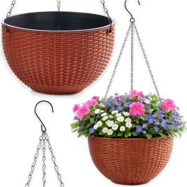 doniczka-wiszaca-kwietnik-na-kwiaty-elegancka-na-balkon-taras-brazowa-26cm