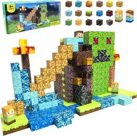 klocki-magnetyczne-zestaw-160-szt-minecraft-dla-dzieci-3-plastikowe