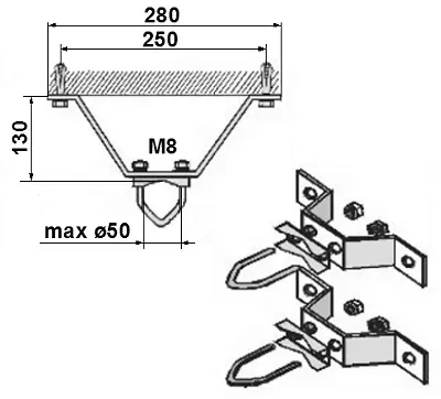 obejma-murowa-omm-50l13