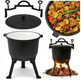 kociolek-8l-zeliwny-emaliowany-stojacy-meyerhoff-garnek-ognisko-pieczonki