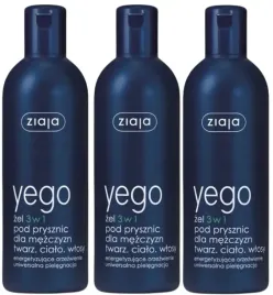 3x-yego-zel-3w1-pod-prysznic-dla-mezczyzn-300ml-ziaja-glebokie-oczyszczenie