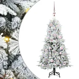 sztuczna-choinka-z-zawiasami-z-podstawa-bialy-120-cm-pe-i-pvc