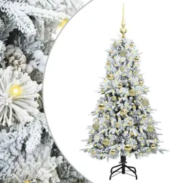 sztuczna-choinka-z-zawiasami-z-podstawa-bialy-120-cm-pe-i-pvc