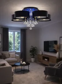 plafon-led-z-pilotem-krysztalowy-5-ringow-zloto-czarny-nowoczesna-lampa
