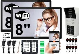 wideodomofon-dwurodzinny-5tech-wifi-8-ahd-czarny-otwieranie-kodem-i-karta