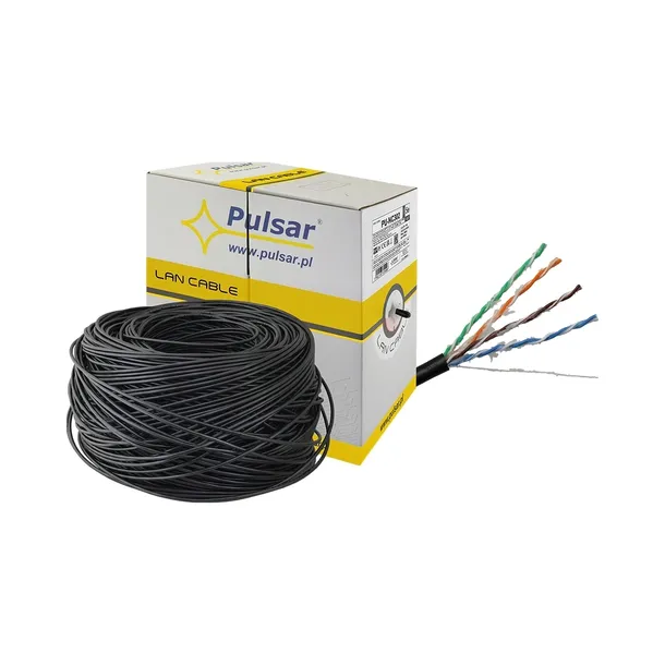 PU-NC302 Kabel sieciowy skrętka Pulsar U/UTP 5e żelowany ziemny 305 m